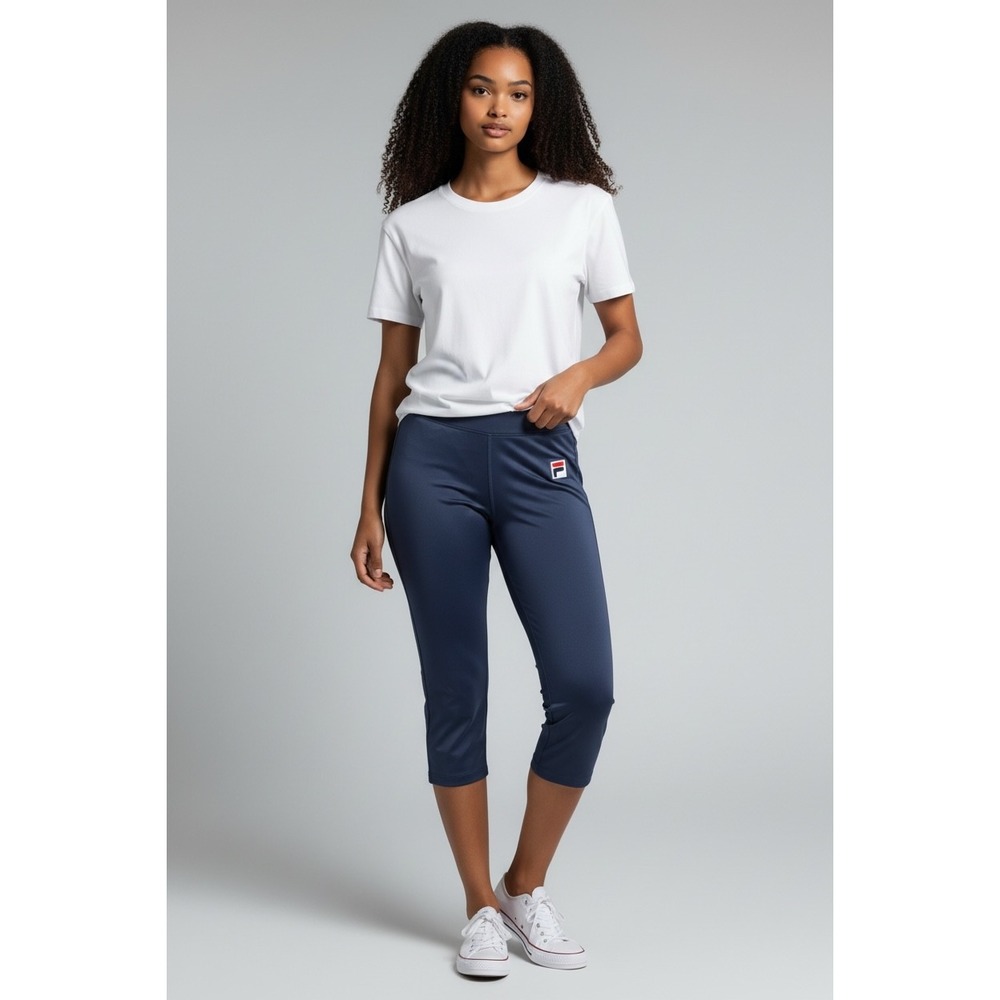FILA Women's‎ Capri Athletic Workout Cropped Leggings, Navy, Size XXS, NWT